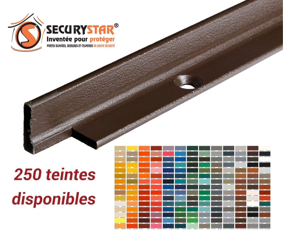 Cornières anti-pinces Securystar avec couleur au choix