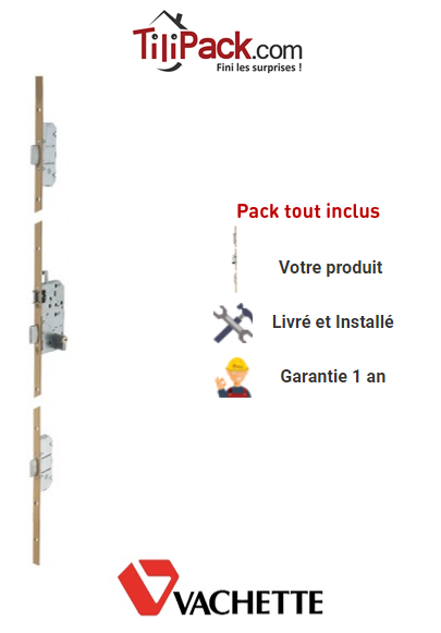 Serrure à mortaiser Vachette Trilock 5000 3 points - Entraxe 70 mm - Profil européen