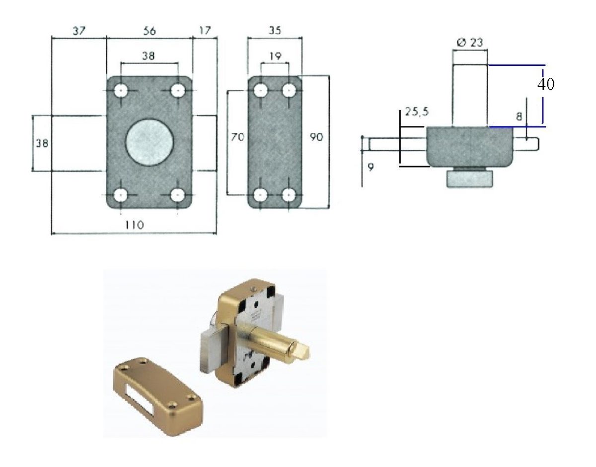 Verrou double entrée Bricard Bloctout