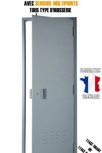 Porte de cave A2P BP1, Securystar Eco, Serrure applique 3 points a2p*